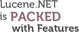 Lucene.NET is packed with features